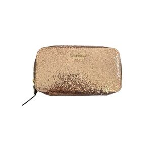 EUC kate spade Rose Gold Glitter Jewelry Travel Case